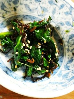ほうれん草と塩昆布の胡麻和え-レシピのメイン写真
