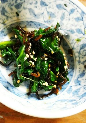 ほうれん草と塩昆布の胡麻和え-レシピのメイン写真
