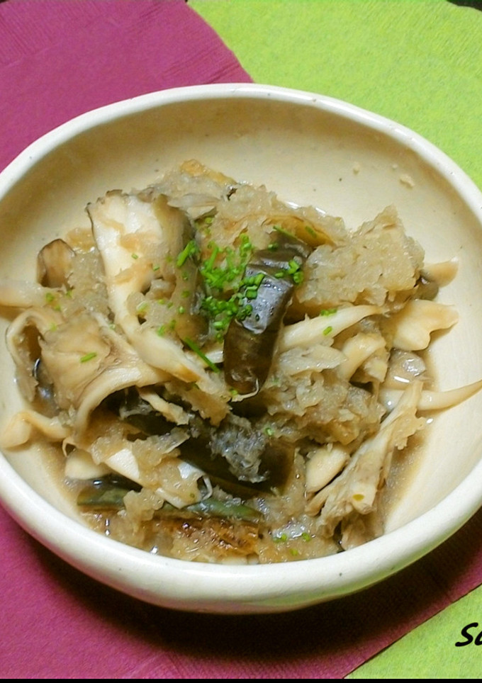 ナスと舞茸のみぞれ煮~柚子の香り~-レシピのメイン写真
