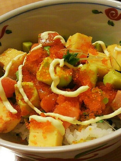 うなぎのタレで☆アボカドサーモン丼-レシピのメイン写真