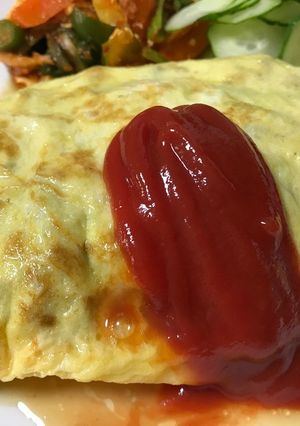 ひき肉とほうれん草のポパイオムレツ-レシピのメイン写真