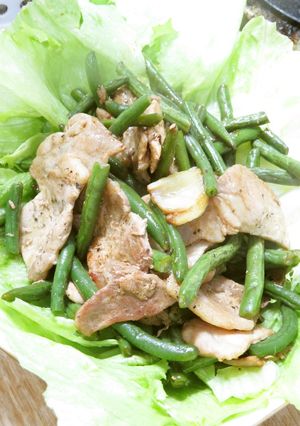 豚肉とインゲンのソテー☆洋風中華和食！？-レシピのメイン写真