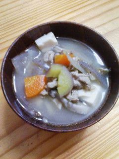 さつまいもで豚汁♪-レシピのメイン写真