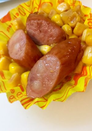 レンジでウインナーコーン-レシピのメイン写真