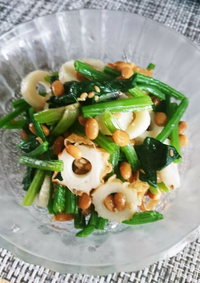 ほうれん草と納豆のからし和え-レシピのメイン写真
