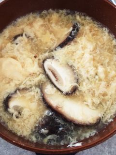 椎茸のたまごスープ-レシピのメイン写真