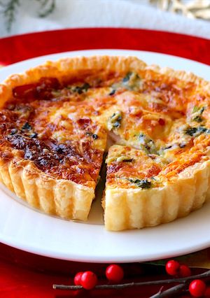 菜の花とベーコンのクリーミーキッシュ-レシピのメイン写真