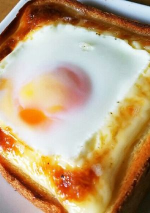 ✲*ﾟ絶品!!目玉焼きトースト✲*ﾟ-レシピのメイン写真