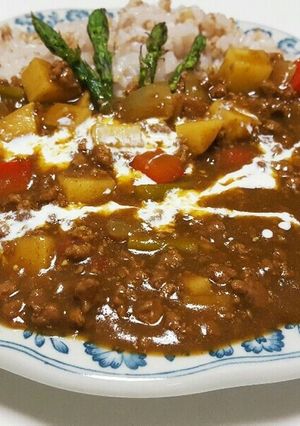 歯ごたえがたまらん♪筍と挽き肉のカレー-レシピのメイン写真