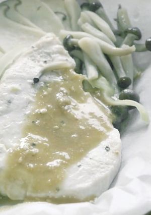 電子レンジで作るサワラ&胡麻ソース-レシピのメイン写真