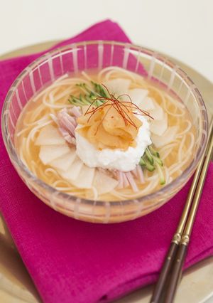 ギリシャヨーグルトと乳清スープの冷麺-レシピのメイン写真