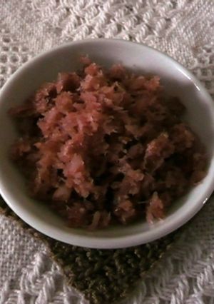 料理のための清酒を使用!さくらでんぶ-レシピのメイン写真