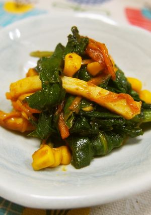 お弁当に彩を☆オイマヨカレー炒め-レシピのメイン写真