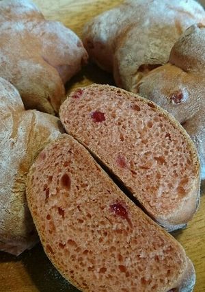 いちご味のサクラパン♪-レシピのメイン写真