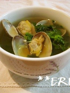 あさりと菜の花のカレースープ~♪♪-レシピのメイン写真
