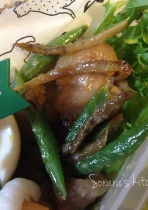 とり味噌ごぼう☆お弁当にもはなまる！-レシピのメイン写真