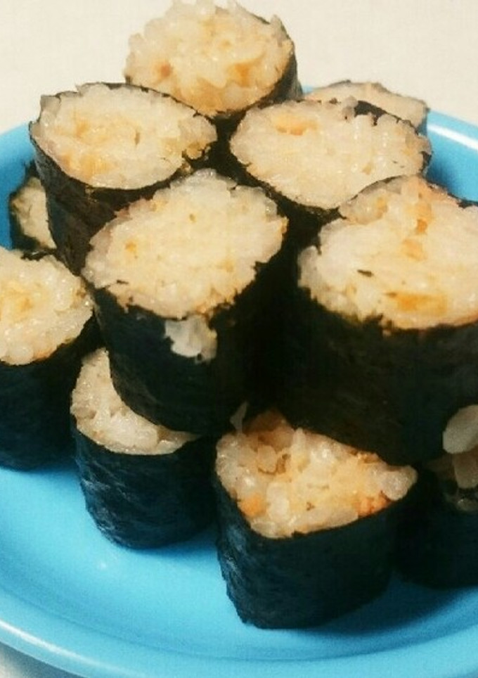 おにぎり海苔で簡単 子供用焼き鮭巻き寿司-レシピのメイン写真
