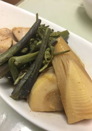 筍☆わらび☆胸肉でヘルシー煮物♪-レシピのメイン写真