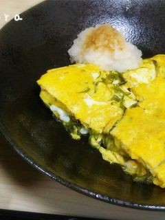 *朝食に簡単*とろとろめかぶの玉子焼き-レシピのメイン写真