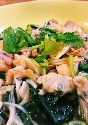 美肌レシピ キノコと貝の酒蒸しダイエット-レシピのメイン写真