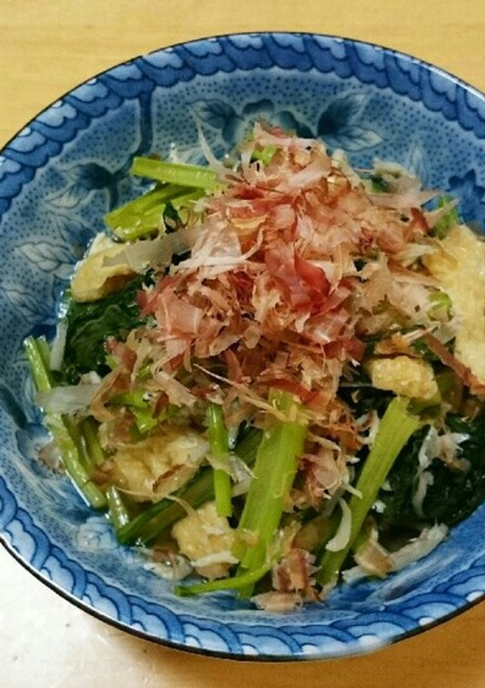 青菜と油揚げの炊いたん-レシピのメイン写真