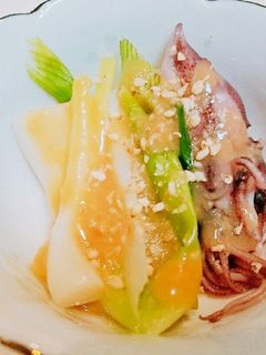 ホタルイカとわけぎのぬた(酢味噌あえ)-レシピのメイン写真