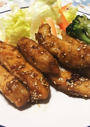 鶏胸肉の甘辛スティック-レシピのメイン写真