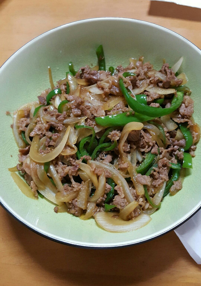 牛肉と玉ねぎのオイスターソース炒め-レシピのメイン写真