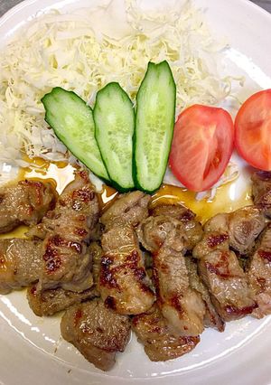 簡単なラム肉サイコロステーキ-レシピのメイン写真