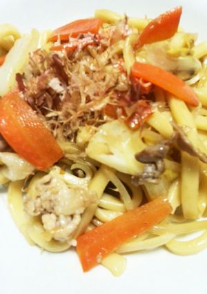 焼きうどん　シンプルな醤油味-レシピのメイン写真