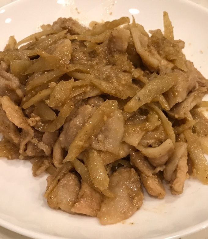 豚肉とごぼうのゴマみそ炒め！濃いめ。-レシピのメイン写真