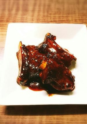 ゆのす（柚子酢）でさっぱりスペアリブ-レシピのメイン写真