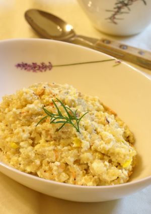 お豆腐と玄米の　手抜きﾘｿﾞｯﾄ-レシピのメイン写真