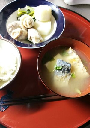 焼き鯖が残ったらお味噌汁にしましょう-レシピのメイン写真