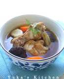 鶏手羽元肉と根菜の和風スープ