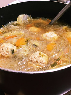我が家の鶏団子春雨スープ-レシピのメイン写真