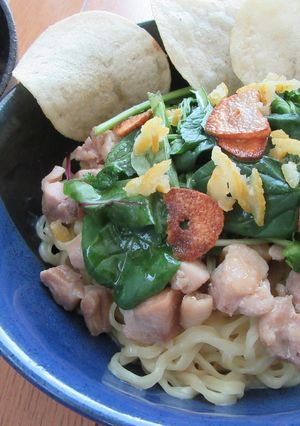 鶏肉のチーズ混ぜそば ～つけ麺スタイルで-レシピのメイン写真