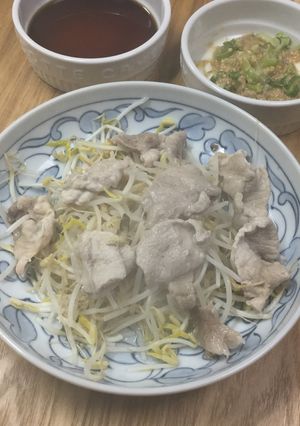 豚肉ともやしのレンジ蒸し-レシピのメイン写真