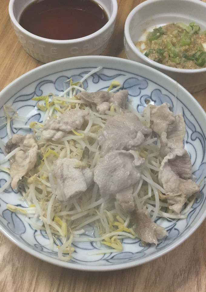 豚肉ともやしのレンジ蒸し-レシピのメイン写真