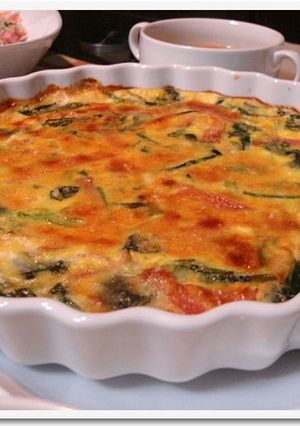 混ぜて焼くだけ♥簡単ほうれん草キッシュ♥-レシピのメイン写真