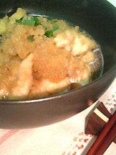 ナスと鶏でお手軽揚げ出し♪-レシピのメイン写真