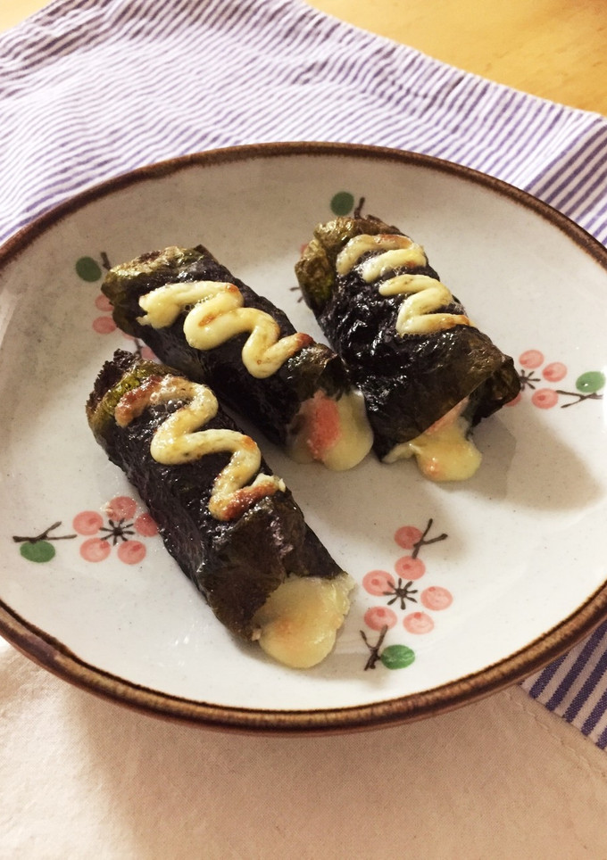 明太チーズもちの紫蘇のりマヨ焼き-レシピのメイン写真