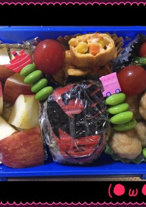 キュウレンジャー シシレッド弁当♪-レシピのメイン写真