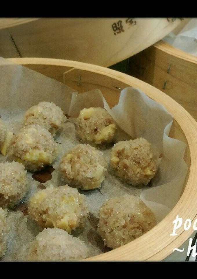 道明寺粉の皮でもちもち♪筍の焼売-レシピのメイン写真
