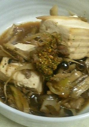 ごぼうたっぷり肉豆腐-レシピのメイン写真