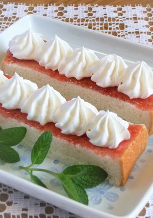 冷凍食パンde♔ホイップパン♔-レシピのメイン写真
