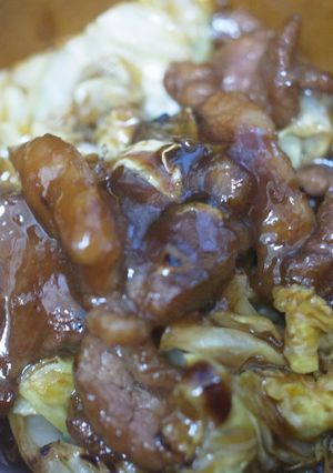 キャベツと牛肉のオイスターソース炒め-レシピのメイン写真