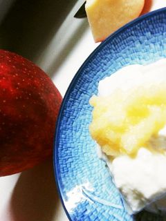 離乳食 すりおろしりんごヨーグルト-レシピのメイン写真
