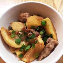 รูปของ たけのこと豚肉の甘辛炒め煮