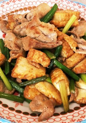 厚揚げとニンニクの芽の醤油炒め-レシピのメイン写真